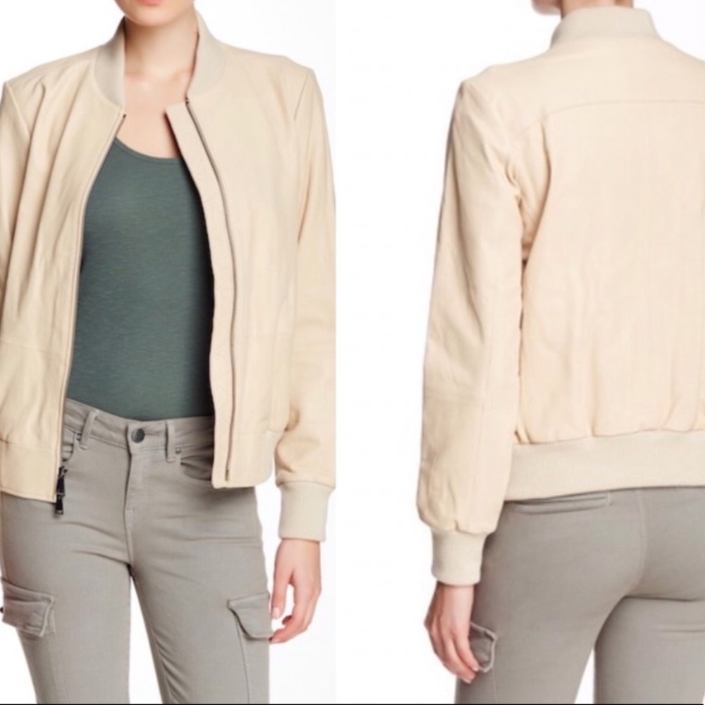 Vince leather bomber jacket